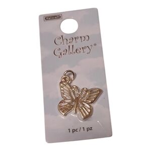 Halcraft, charm gallery Gold Butterfly Charm